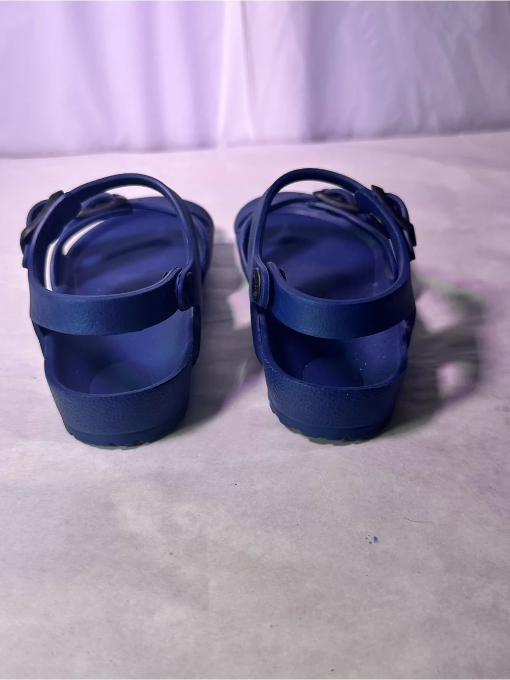 Birkenstock Kids Double-Strap Adjustable Royal Blue Sandals